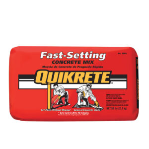 Fast setting quikrete