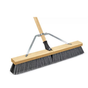 gray push broom