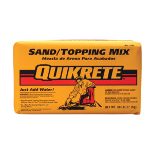 sand topping quikrete mix